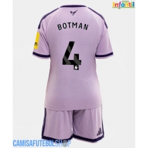 Camisa de time de futebol Newcastle United Sven Botman #4 Replicas 3º Equipamento Infantil 2026-27 Manga Curta (+ Calças curtas)